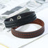 blaues rohleder armband herren manschette breitarmband uniqal sale